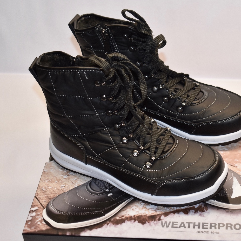 New Weatherproof Katie Sneaker Boots! Black